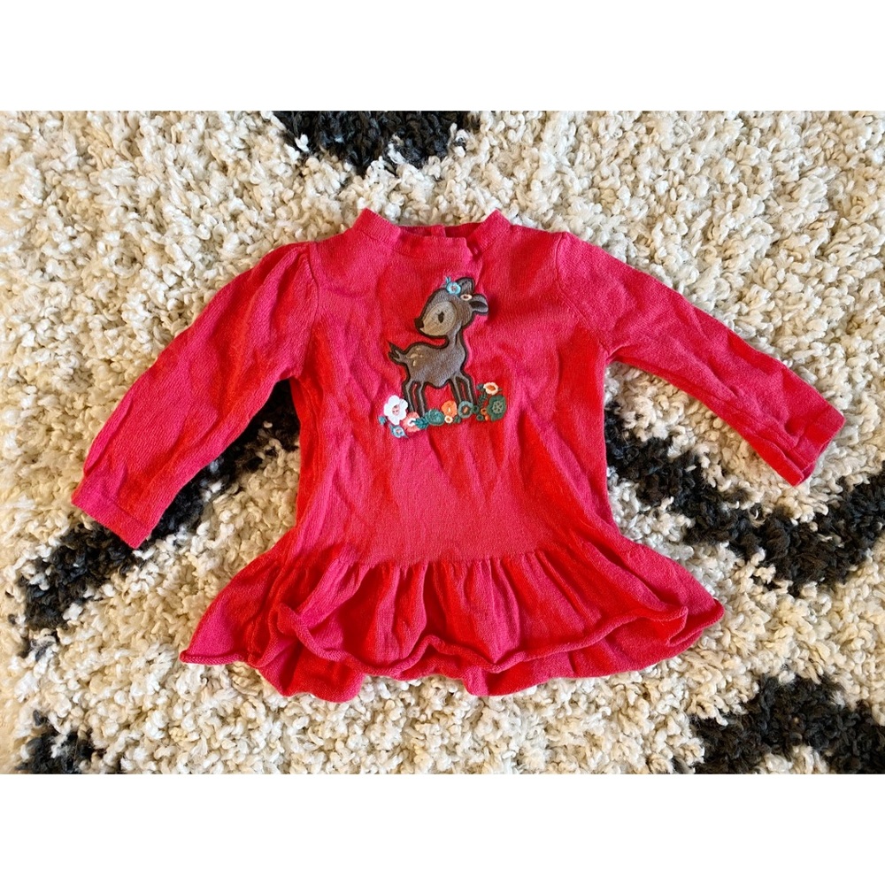 Gymboree Embroidered Peplum Knit Top